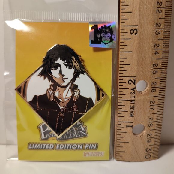 Persona 4 Golden Yosuke Hanamura Limited Edition Enamel Pin Official Collectible - Picture 3 of 3